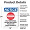 Signmission Only Employees Beyond OSHA Notice Sign, Plastic, 18in W x 24in L, 2PK OS-2PACK-NS-P-1824-V-16994 - alternate 2